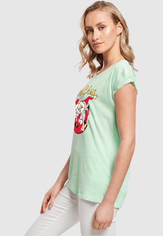ABSOLUTE CULT Shirt 'Looney Tunes - Lola Merry Christmas' in Groen