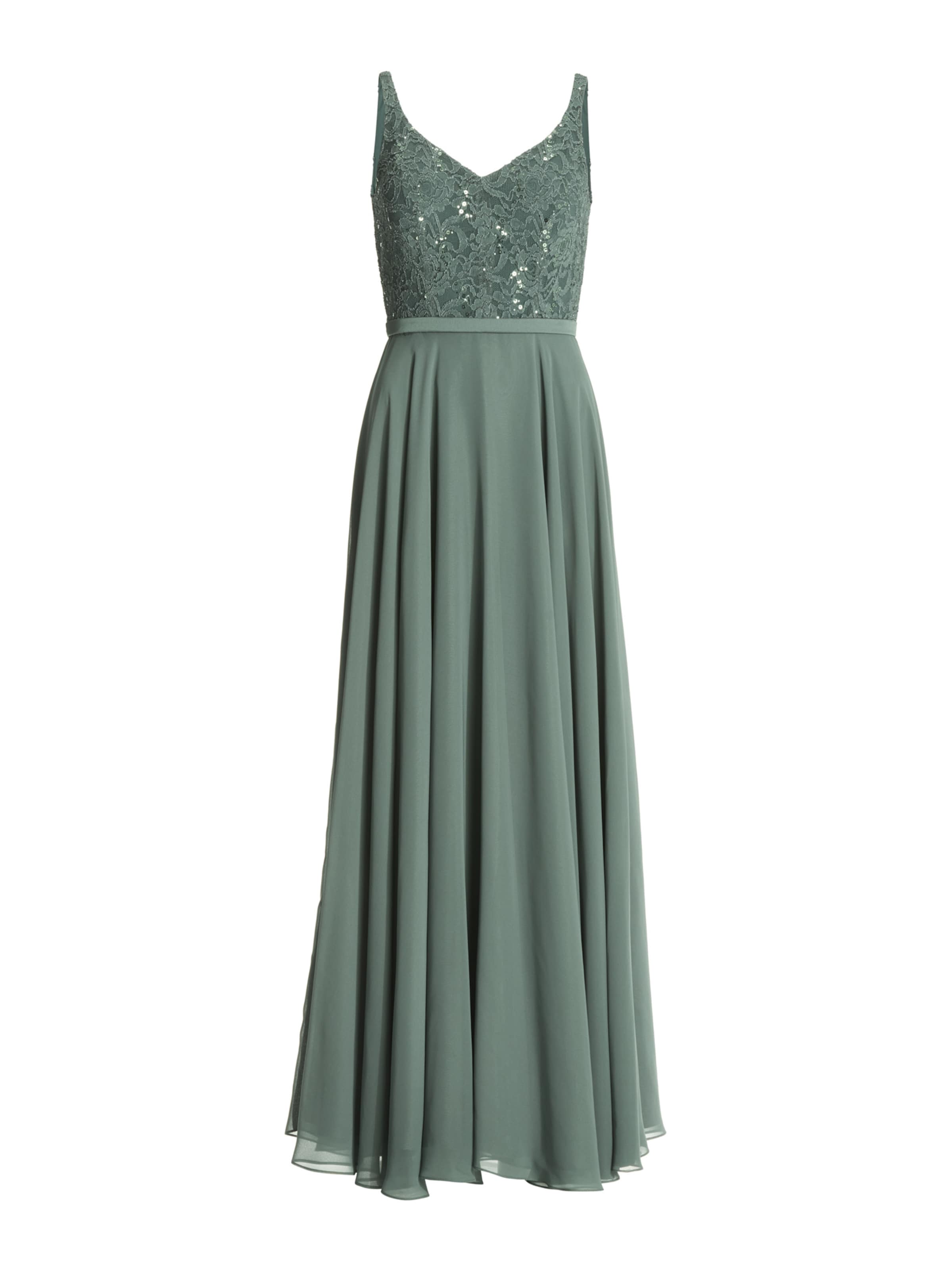 SWING Večerna obleka | zelena barva: sprednja stran