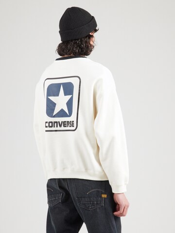 Felpa 'BOX STAR RINGER' di CONVERSE in bianco: frontale