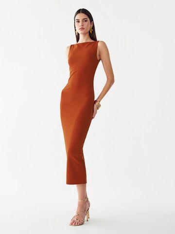 BWLDR Cocktailjurk 'SHIAN' in Bruin