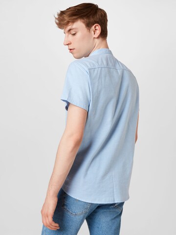 HOLLISTER Regular fit Button Up Shirt 'Emea' in Blue