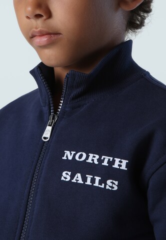 North Sails Zip-Up Hoodie in Blue