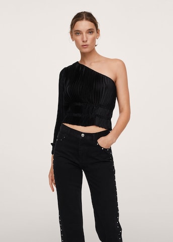 MANGO Regular Jeans in Zwart