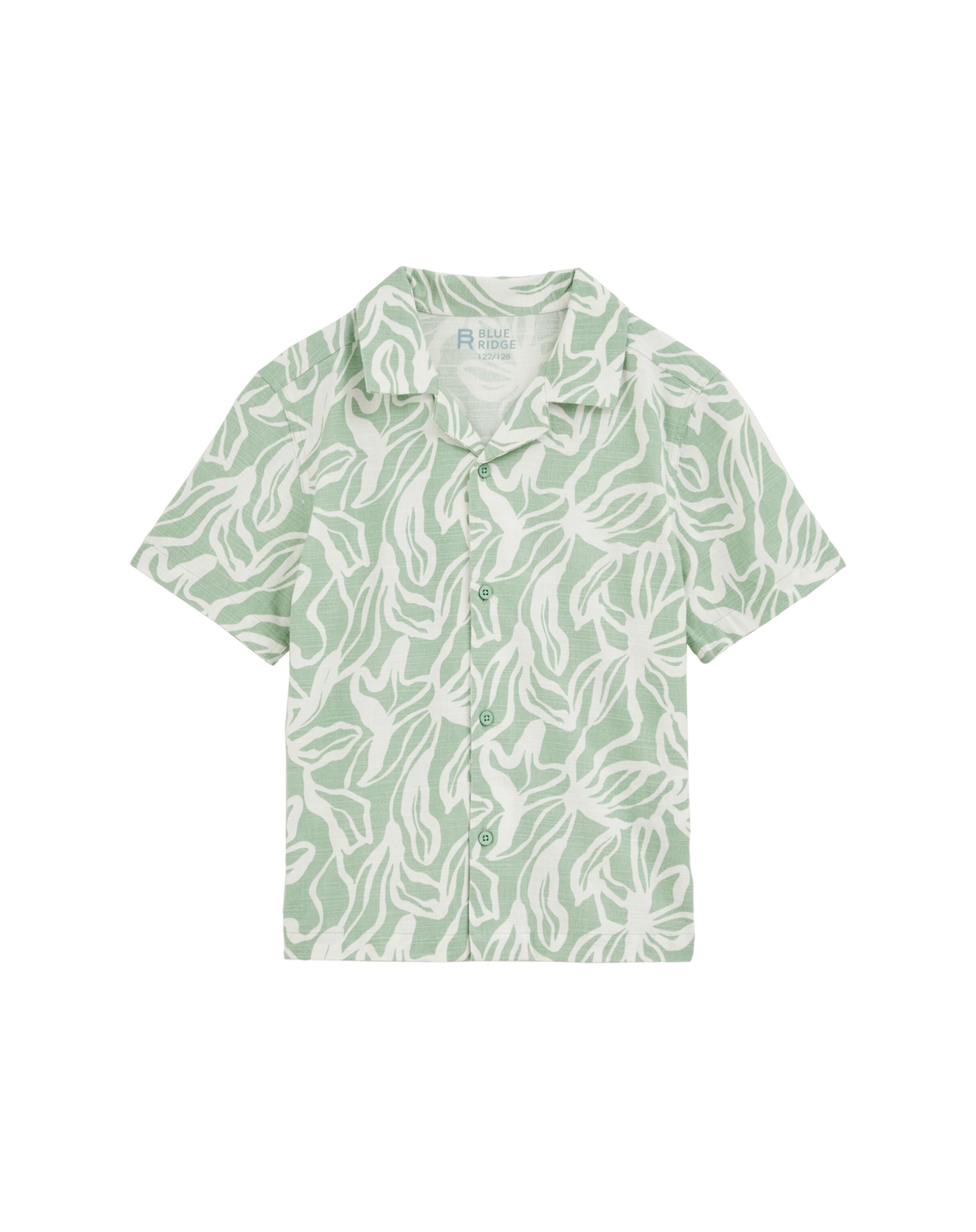 WE Fashion Rovný strih Košeľa - Zelená: predná strana