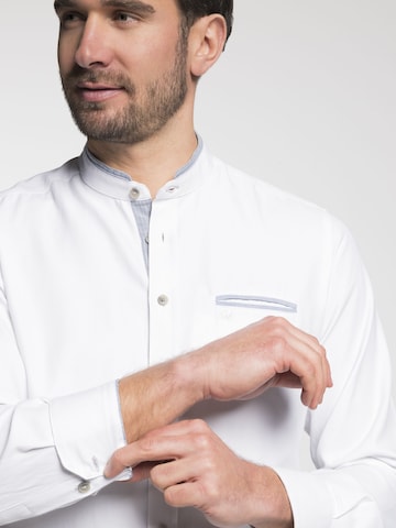 SPIETH & WENSKY Comfort fit Traditional Button Up Shirt 'Demetrius' in White