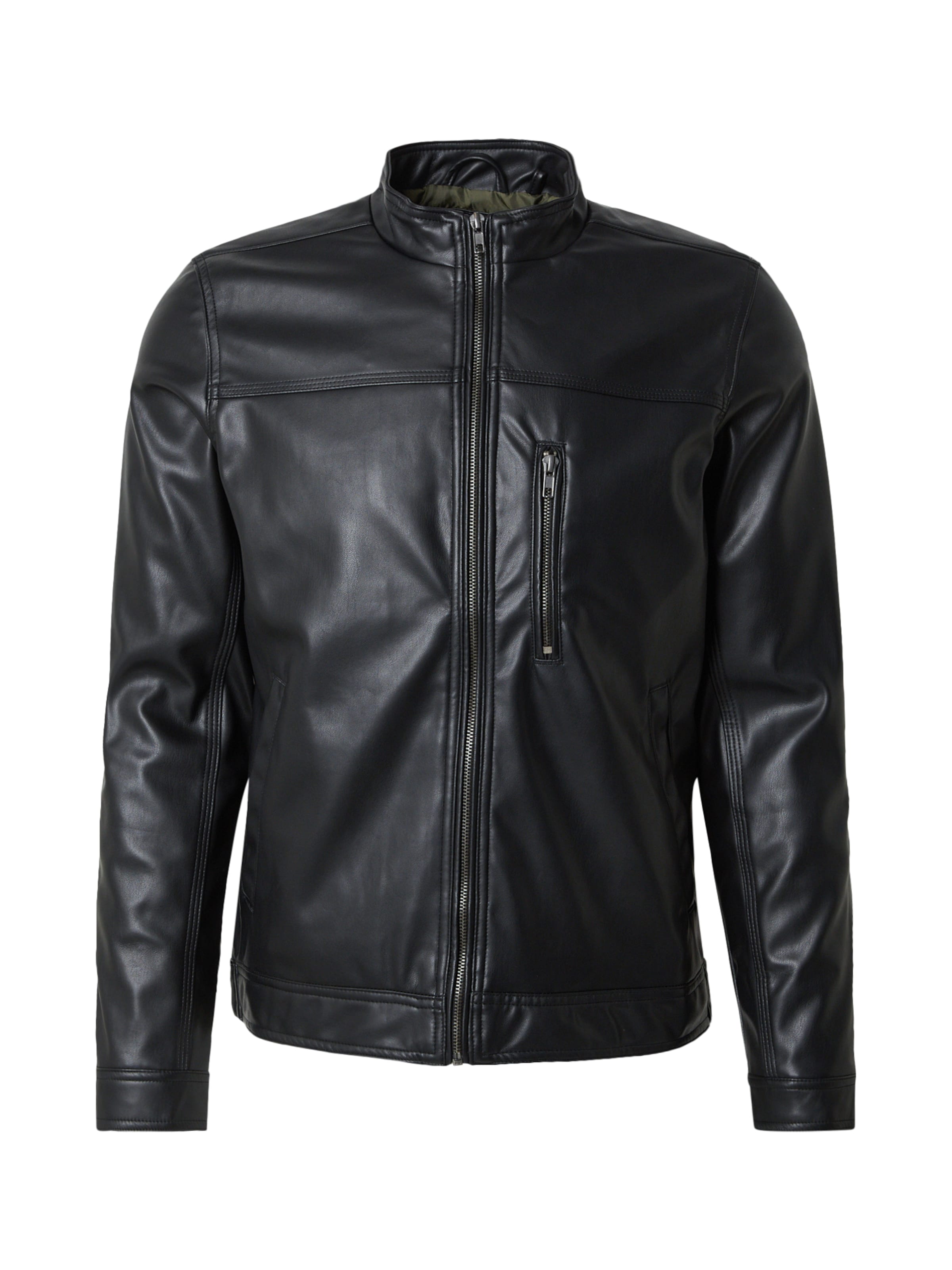 BLEND Prechodná bunda 'ELON' - Čierna: predná strana