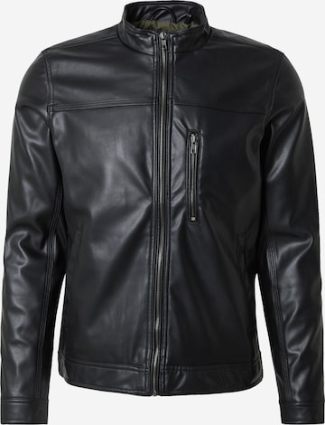 BLEND Välikausitakki 'ELON' värissä musta: etupuoli