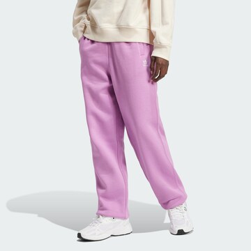 ADIDAS ORIGINALS Tapered Broek 'Essentials' in Lila: voorkant