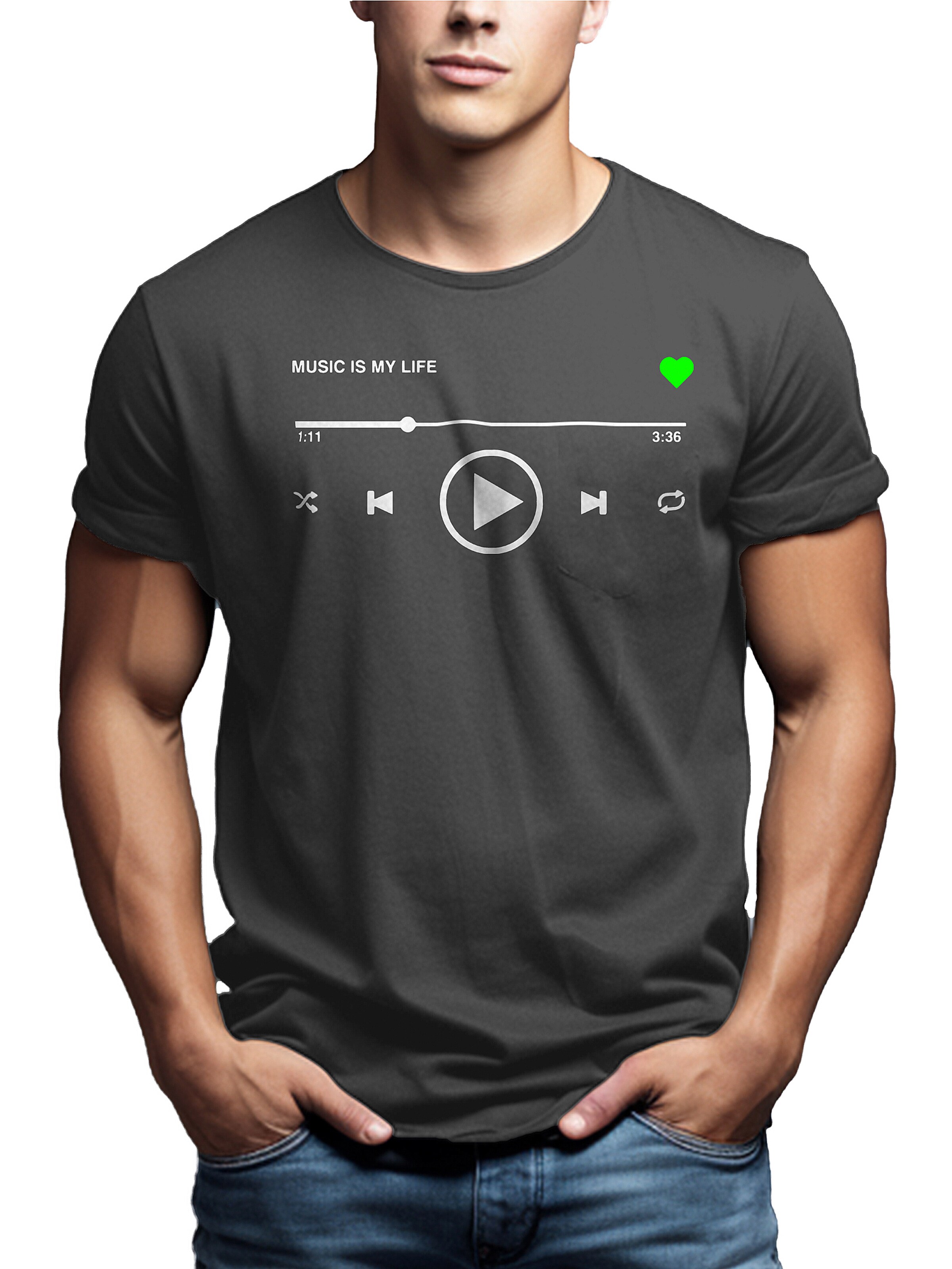 MAKAYA Shirt in Grey: front
