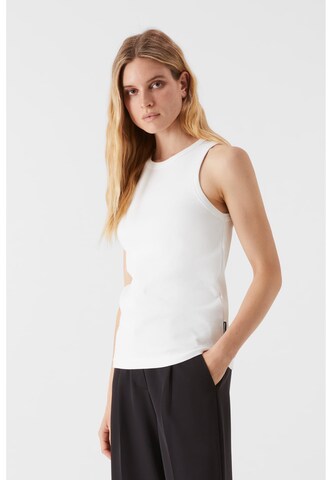 Prohibited Shirt in White: front