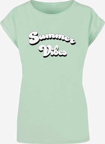 Merchcode T-Shirt 'Summer Vibes' in Grün: predná strana
