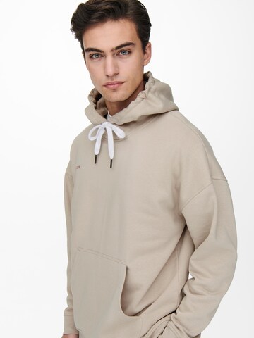 Only & Sons Sweatshirt 'IVAN' in Beige