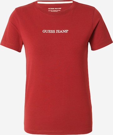 GUESS JEANS - Camiseta en rojo: frente
