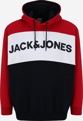 Felpa di Jack & Jones Plus in rosso: frontale