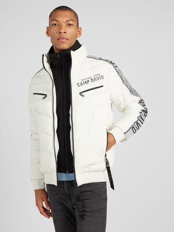 Veste mi-saison CAMP DAVID en blanc