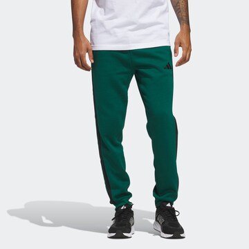 ADIDAS SPORTSWEAR Tapered Sports trousers 'Essentials' in Green: front