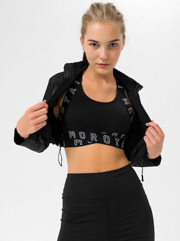 MOROTAI Sportjas 'CHROME TACTICAL BOMBER' in Zwart