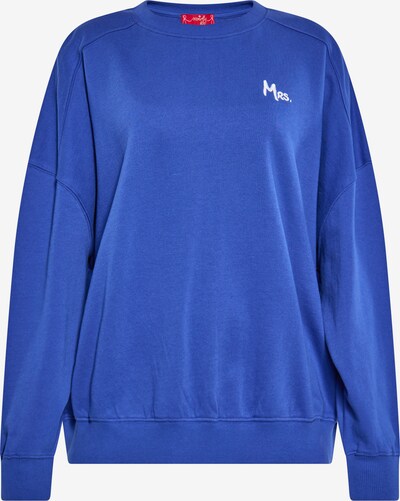 swirly Sweatshirt in blau / weiß, Produktansicht
