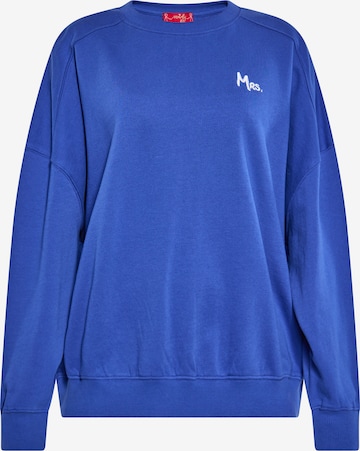 Sweat-shirt swirly en bleu : devant