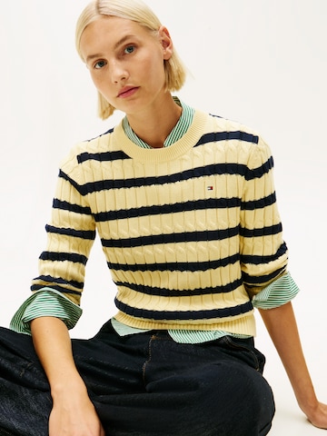 TOMMY HILFIGER Pullover in Gelb