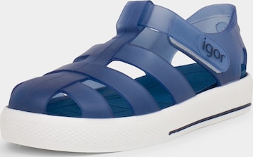 Claquettes / Tongs IGOR en bleu : devant