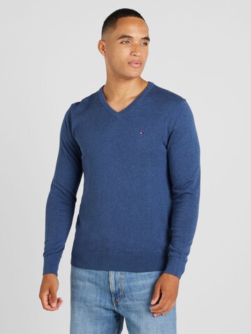 Pull-over 'ESSENTIAL' TOMMY HILFIGER en bleu : devant
