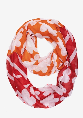 Cassandra Accessoires Tube Scarf 'Flora' in Red: front
