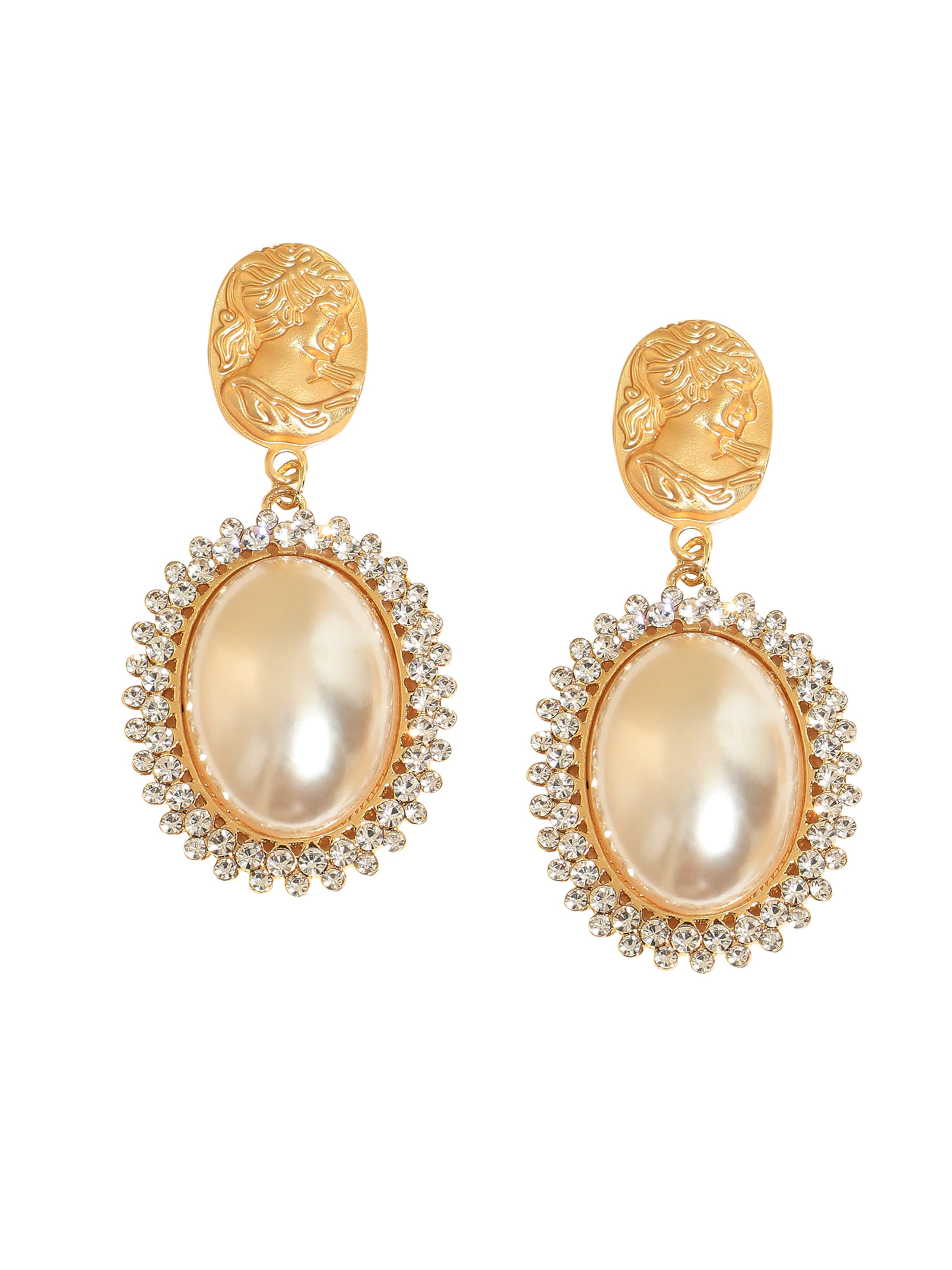 SOHI - Brincos 'Helen' em ouro: frente