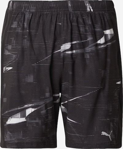 PUMA Sporta bikses 'Run Velocity 7', krāsa - tumši pelēks / melns / balts, Preces skats