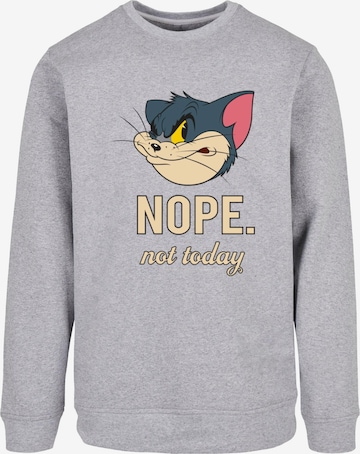 Sweat-shirt 'Tom and Jerry - Nope Not Today' ABSOLUTE CULT en gris : devant