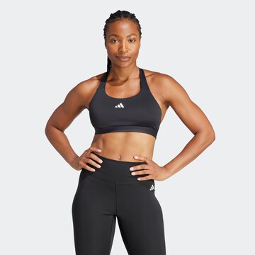 ADIDAS PERFORMANCE Bustier Biustonosz sportowy 'Tlrdreact' w kolorze czarny: przód