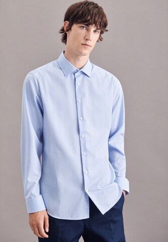 SEIDENSTICKER Slim fit Button Up Shirt in Blue