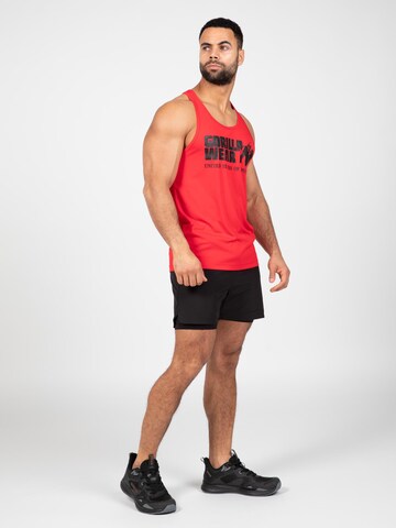 Gorilla Wear Shirt in Rood: voorkant
