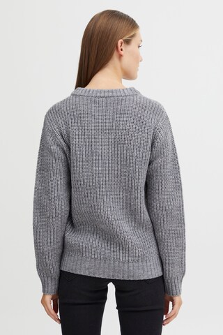 Oxmo Strickpullover in Grau