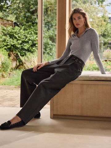 Next Loose fit Pleat-front trousers 'N. Premium' in Grey