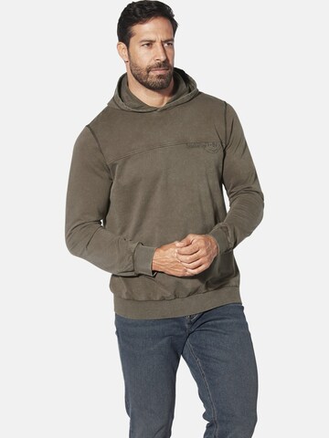 Jan Vanderstorm Sweatshirt 'Hennobald' in Bruin: voorkant