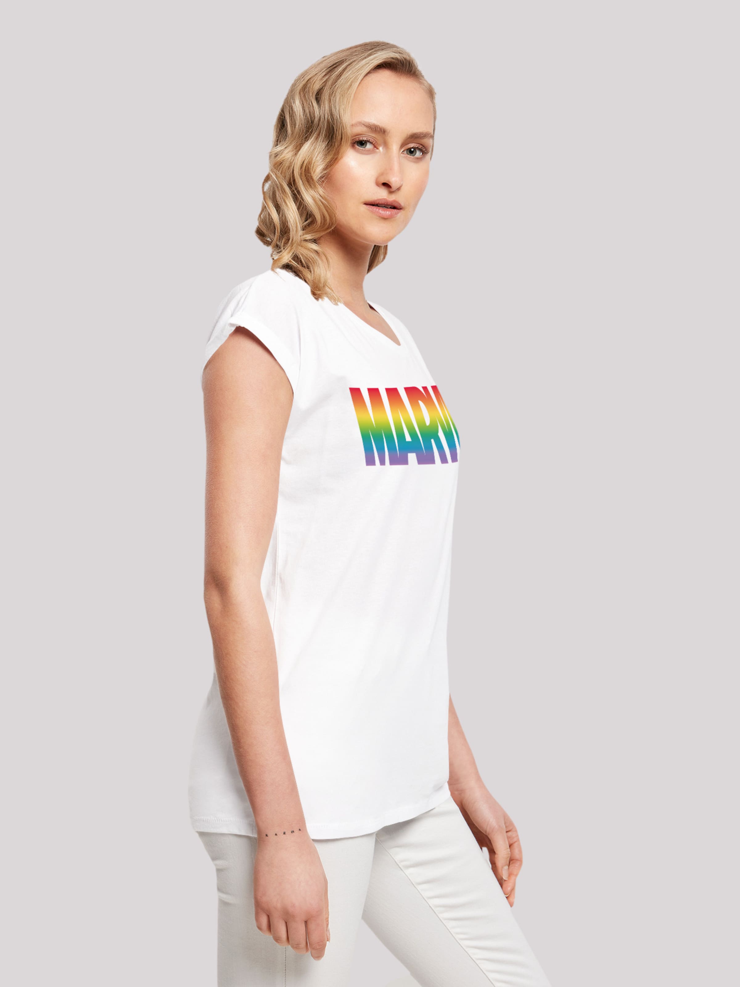 F4NT4STIC Shirt 'Marvel Pride' in White | ABOUT YOU