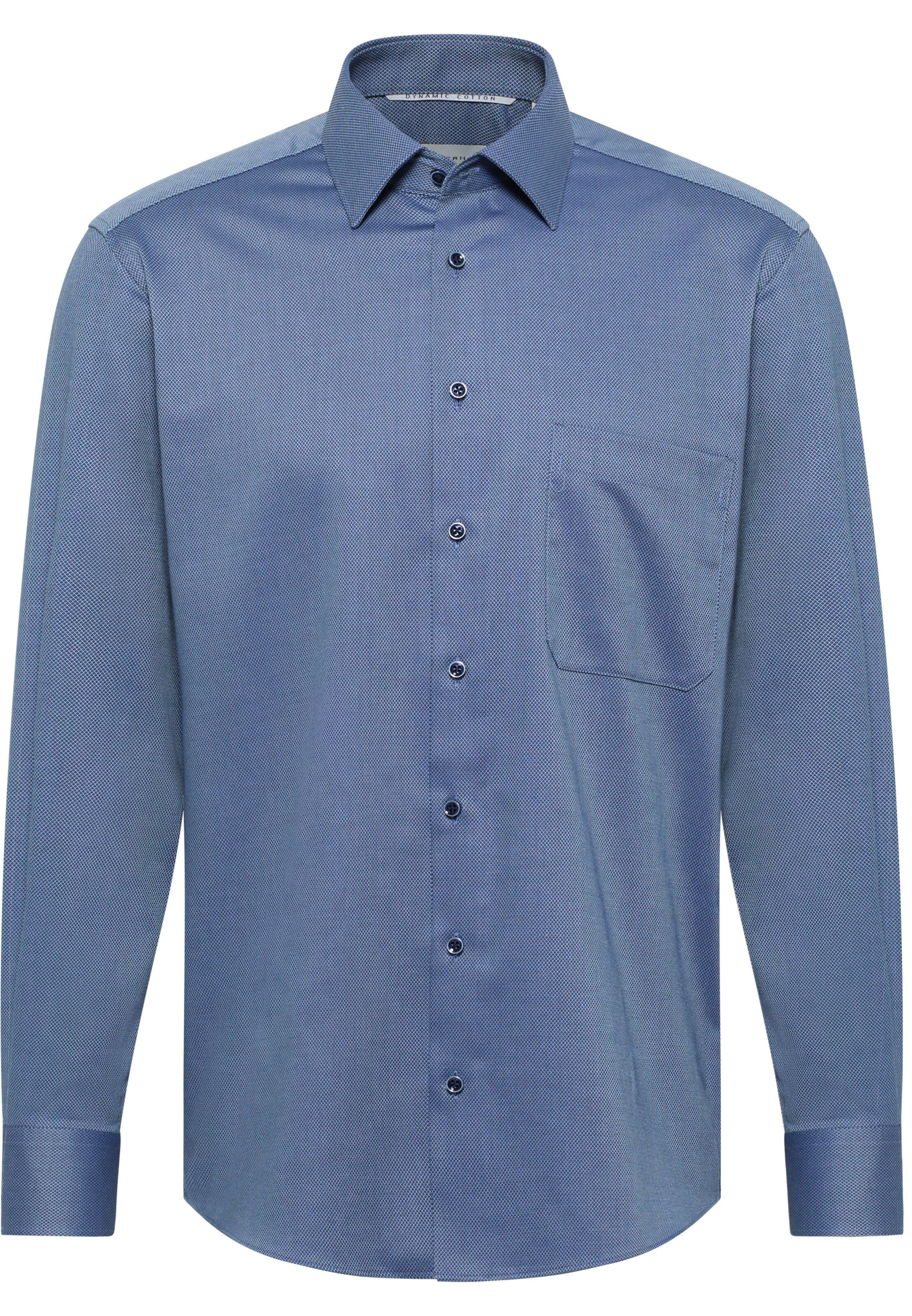 ETERNA Zakelijk overhemd in Blauw: voorkant