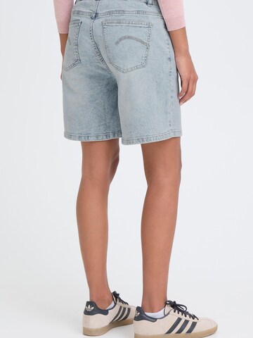 Oxmo Regular Jeansshorts in Blau