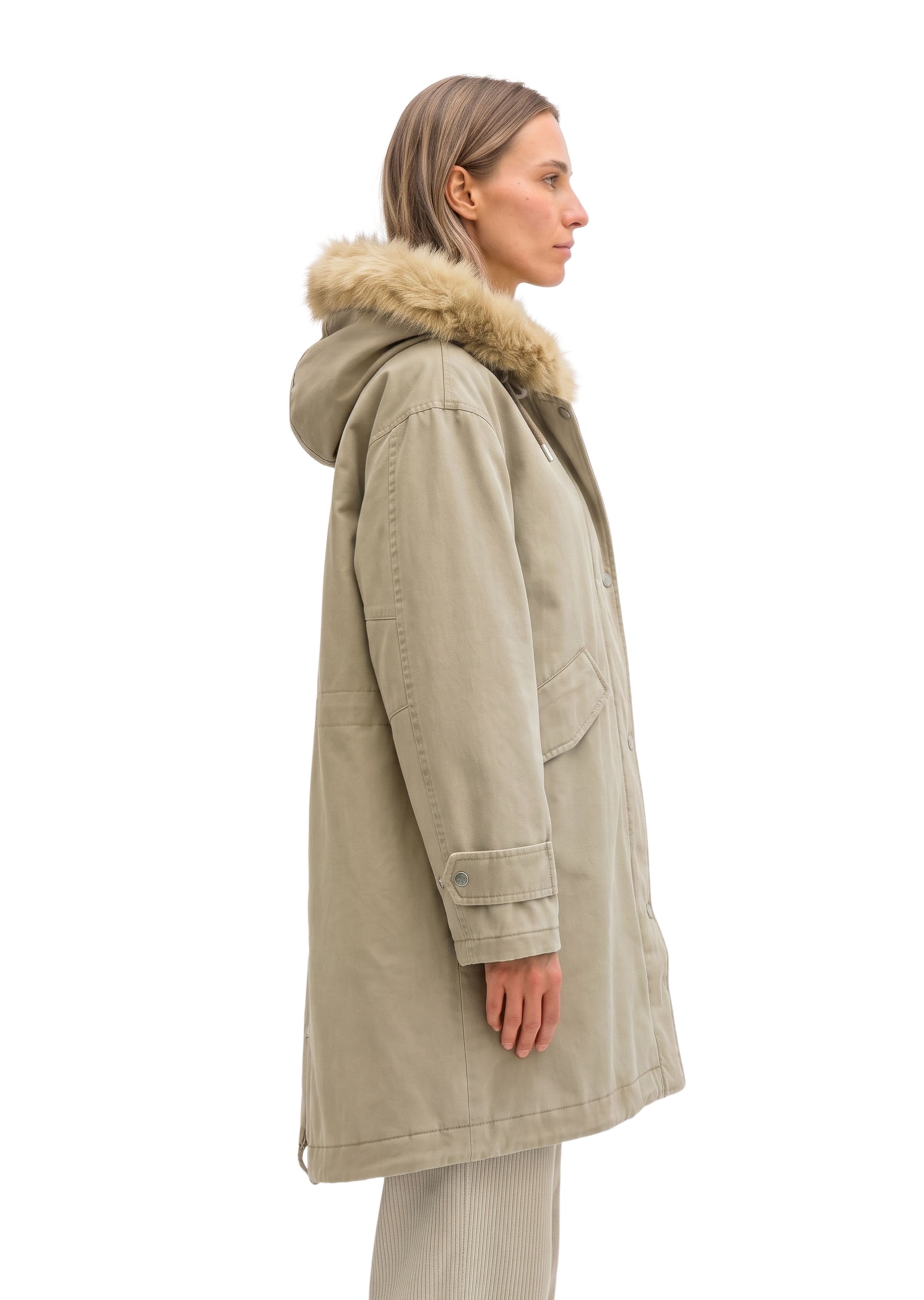 Marc O'Polo Tussenmantel in Beige: zijkant
