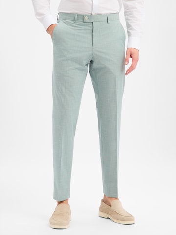 Finshley & Harding Regular Pantalon 'Mitch' in Groen: voorkant