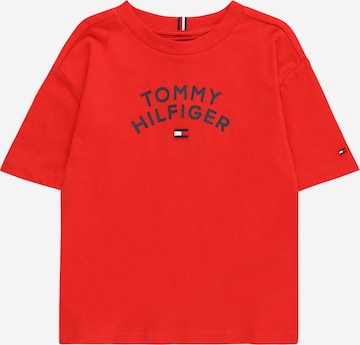 TOMMY HILFIGER Tričko – červená: přední strana