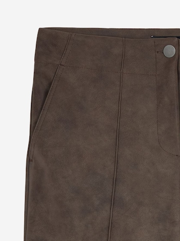 Wide Leg Pantalon Dilvin en marron