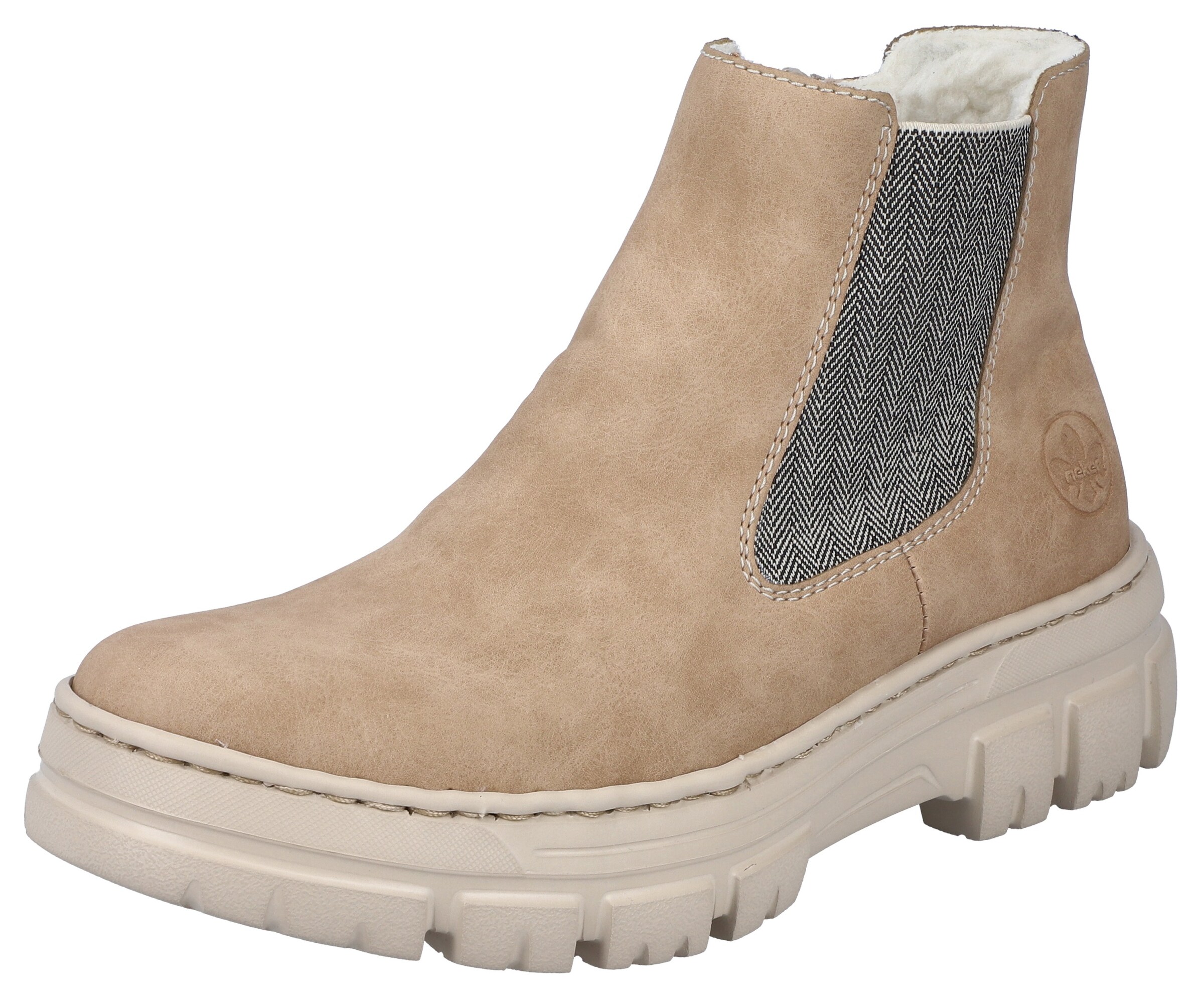 Rieker Chelsea Boots 'Z7465' in Beige: front