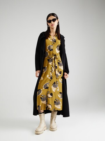 King Louie - Vestido camisero 'Carina' en amarillo