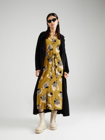 King Louie Shirt Dress 'Carina' in Yellow