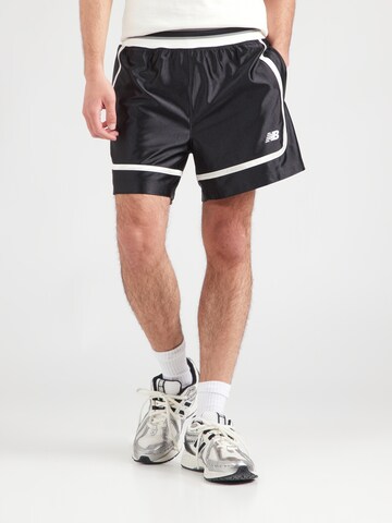 new balanceregular Hlače - crna boja: prednji dio