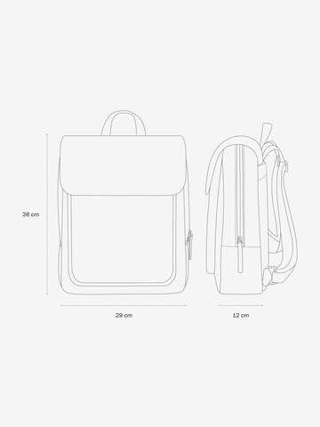 Kapten & Son Backpack 'Tromso Cream Black' in Beige