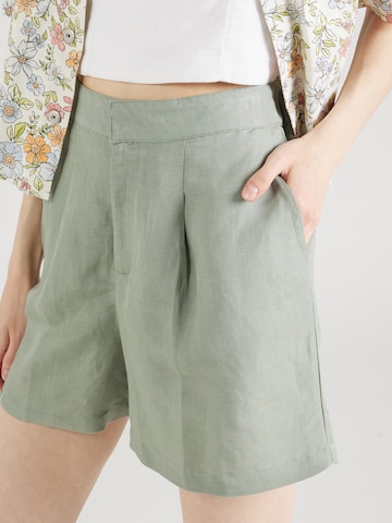 ONLY Regular Pleat-Front Pants 'SIFF' in Green
