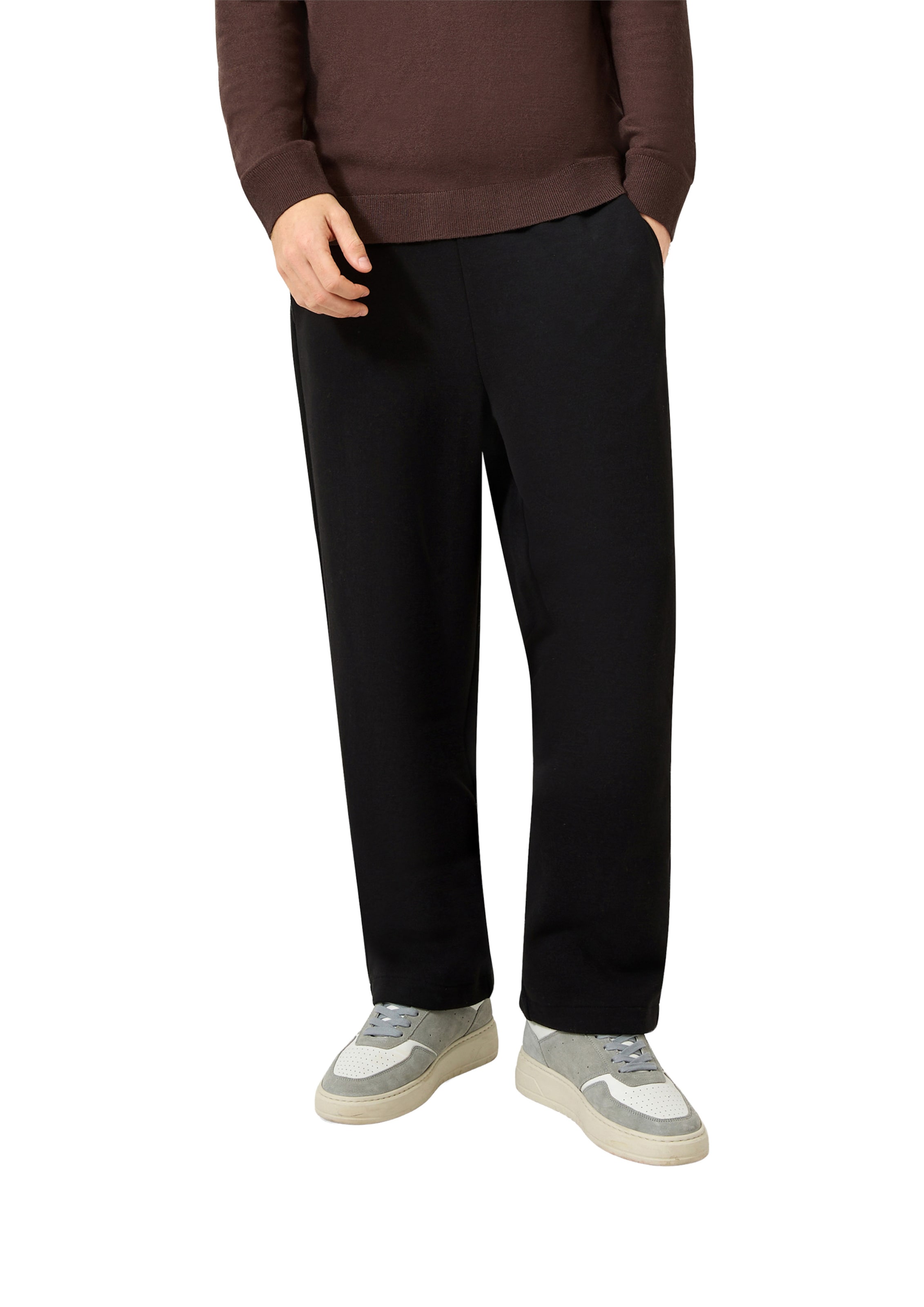 QS - regular Pantalón en negro: frente